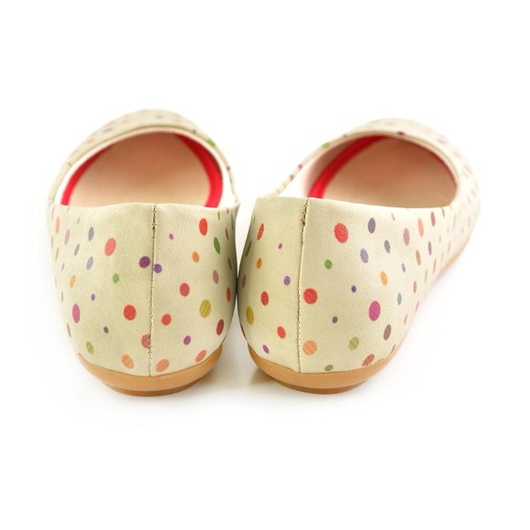 Goby Colorful Spotted Women's Flats - Picture 4 of 8